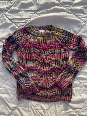 Anthropologie rainbow sweater
